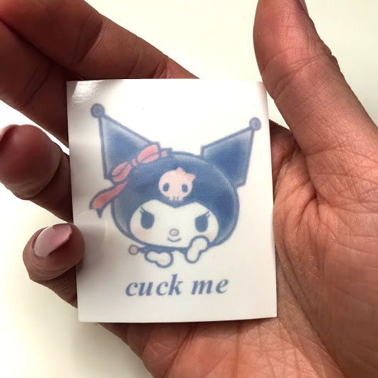 kuromi cuck me sticker